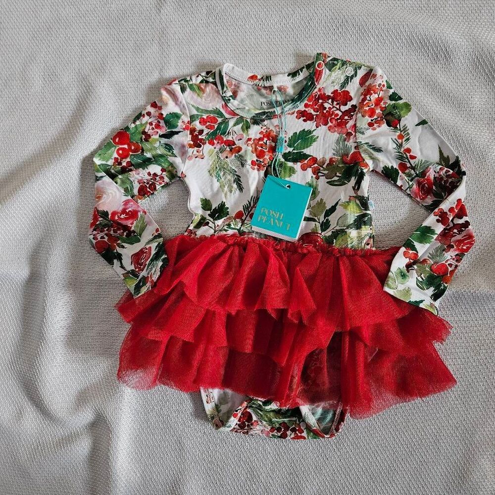 Posh Peanut Holiday Tutu Dress Size 18-24 Months